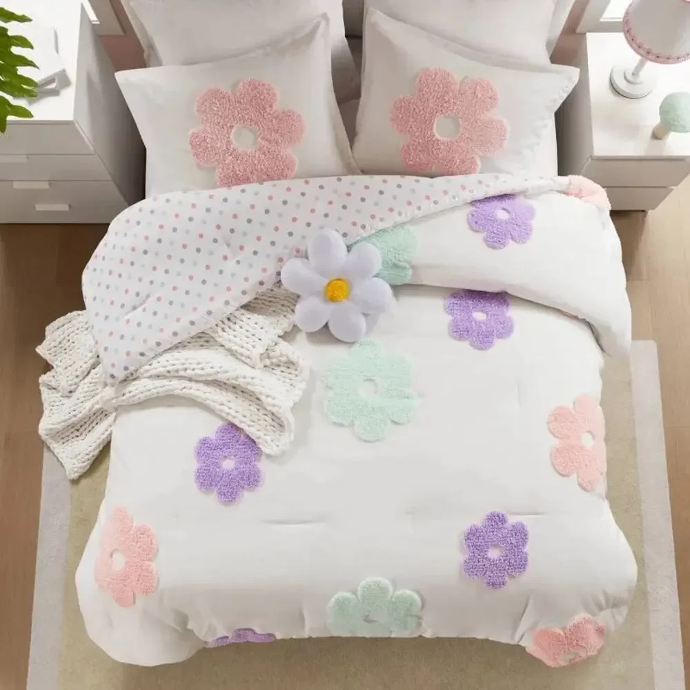 NEW! Intelligent Design 4PC Gracie/Madeline Midweight Comforter Set FULL/QUEEN